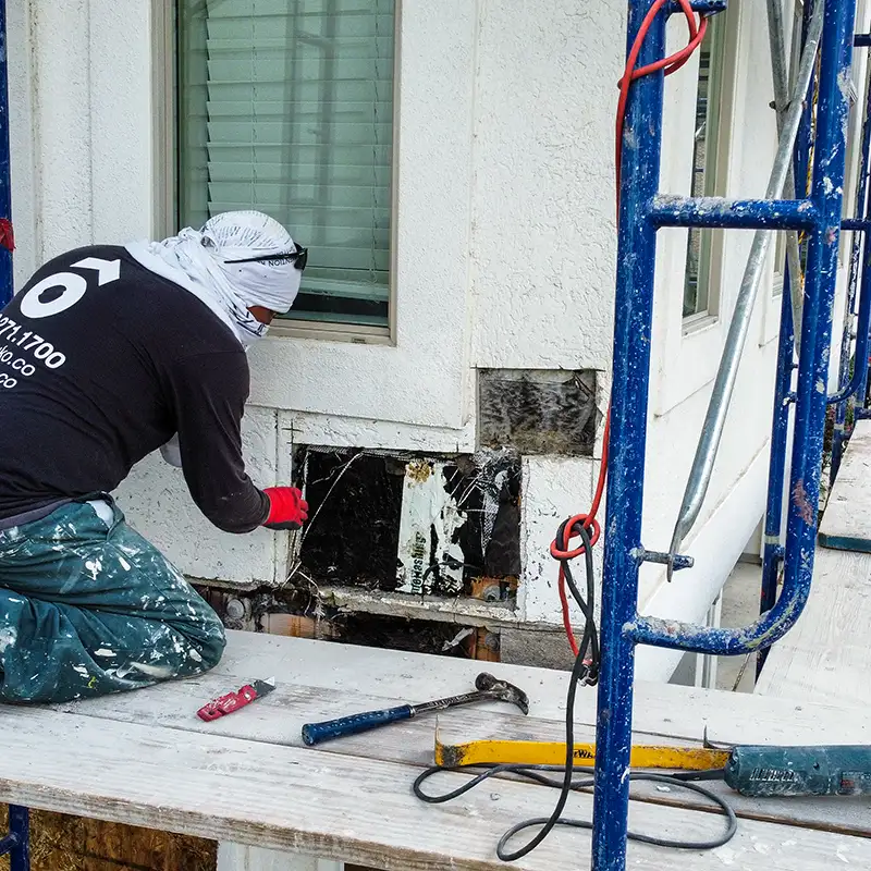 Stucco repair in Houston.